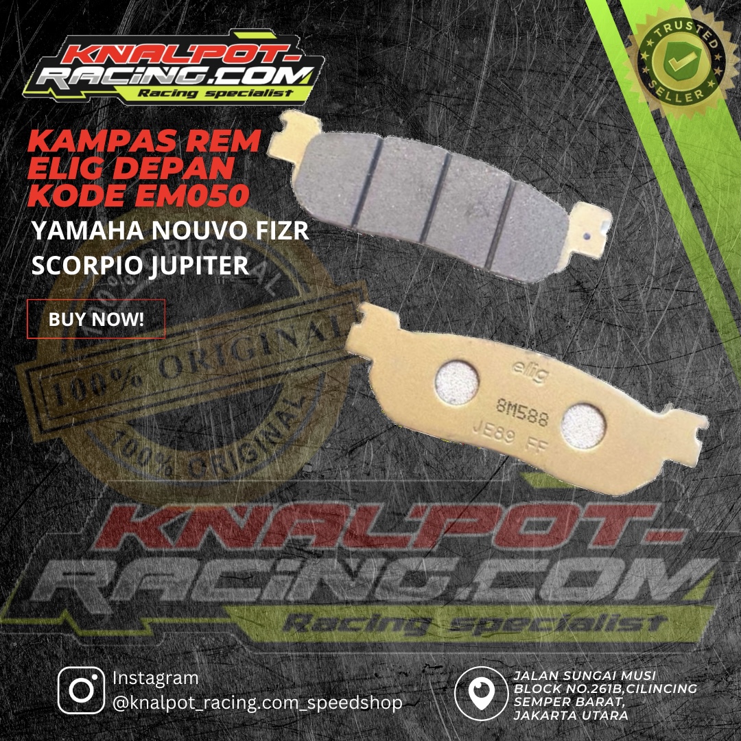 KAMPAS REM ELIG DEPAN KODE EM050 YAMAHA NOUVO FIZR SCORPIO JUPITER ELIG